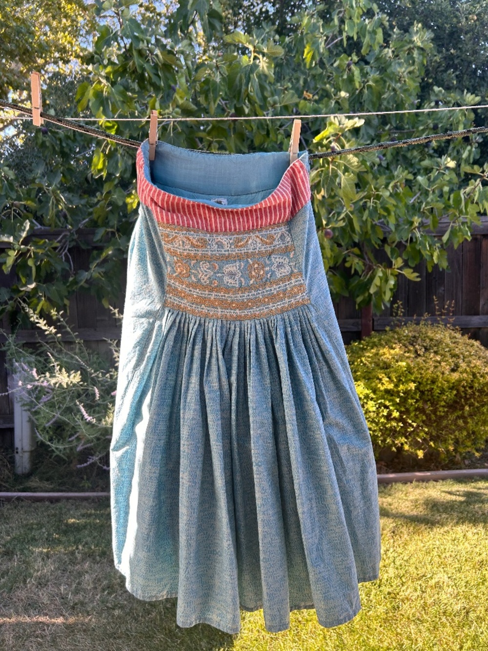 Noa Noa Elena Embroidered Skirt - Blue
